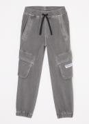 Sisley Young Tapered fit joggingbroek met opgestikte zakken