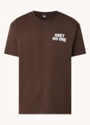 Obey No One T-shirt met front- en backprint