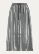 10DAYS Midi rok met metallic finish