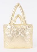 Summum Gewatteerde shopper met metallic finish