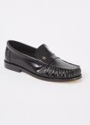 Tommy Hilfiger Abrasivato loafer van leer