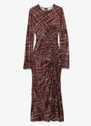 Reiss RIYO Printed Ruched Midi Dress