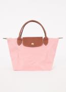 Longchamp Le Pliage Original handtas S met leren details