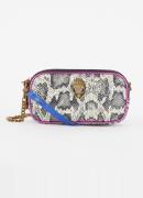 Kurt Geiger 3 Zip Kensington schoudertas van leer met afneembare schou...