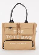 Marc Jacobs The Large Tote schoudertas van canvas met leren details