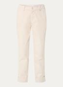 Josephine & Co Damian mid waist slim fit cropped chino met steekzakken