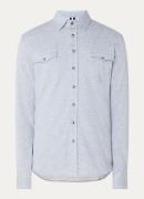 Profuomo Western overshirt met borstzakken