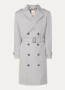 Strellson Double-breasted trenchcoat met ceintuur en steekzakken