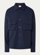 OLAF Regular fit overshirt met streepprint en borstzakken