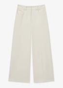 Reiss Myrtle high waist wide fit culotte met persplooi