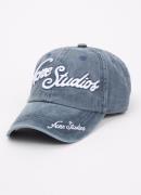 Acne Studios Carliy pet van denim met logoborduring