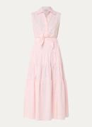 Sandro Maxi blousejurk met strikdetail en strass