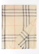 Burberry Metallic sjaal in zijdeblend met ruitdessin en lurex 200 x 90...