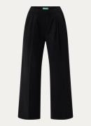 Benetton High waist wide fit pantalon met steekzakken
