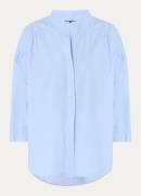 River Woods Oversized tuniek met opstaande kraag