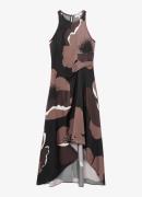 Reiss Michalie midi jurk van satijn met bloemenprint