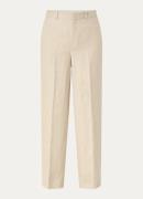 DRYKORN Desk high waist straight fit pantalon van linnen