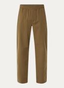 forét Calm Seersucker loose fit chino met steekzakken en structuur