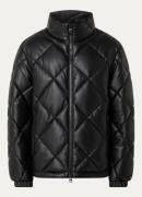 HUGO Borin gewatteerd jack met quilt patroon en ritszakken