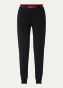 HUGO High waist tapered joggingbroek met logoband
