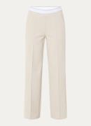 Rosner May mid waist wide fit pantalon met logoband