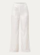 Beaumont Harry high waist wide fit pantalon met metallic finish