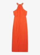Reiss Erika midi jurk in linnenblend