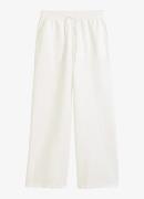 Marc O'Polo Denim Mid waist wide fit broek in linnenblend
