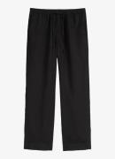 Marc O'Polo Mid waist wide fit broek met trekkoord