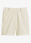 Marc O'Polo Mid waist straight fit korte broek met steekzakken