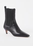 Dune London Odele enkellaarsje van leer