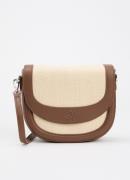 Benetton Crossbodytas met verstelbare schouderriem en logo