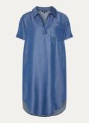 OPUS Wasya midi tuniekjurk van chambray