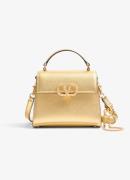 Valentino Garavani Vsling Mini handtas van kalfsleer met metallic fini...