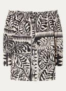 Summum Blouse met bladprint