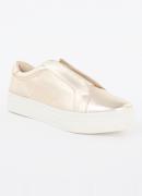 L.K.Bennett Joy sneaker van leer met metallic finish