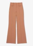 Reiss Abbey mid waist flared pantalon met steekzakken
