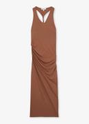 Reiss Aaliyah midi jurk met ruches