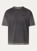 OLAF T-shirt met verwassen afwerking met logo