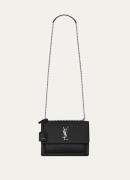 Saint Laurent Sunset Medium schoudertas van kalfsleer