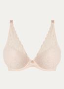 Aubade Rosessence Care voorgevormde push-up bh met overlay van kant