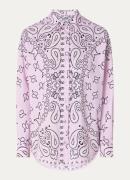 Essentiel Antwerp Histende oversized blouse met paisley dessin