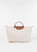 Longchamp Le Pliage Original reistas L met leren details
