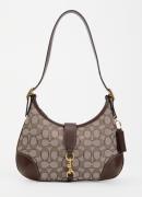 Coach Hamptons schoudertas met logoprint en details van leer