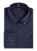 BOSS P-Roan slim fit overhemd van linnen