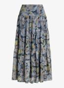 Ralph Lauren Midi rok met bloemenprint en plissé