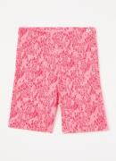 Mini Rodini Straight fit korte broek met panterprint