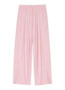 Maje Mid waist wide fit pantalon met plooidetail