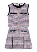 Maje 2-in-1 mini jurk met tweed-look