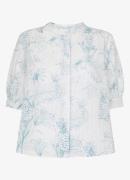 Whistles Blouse met opengewerkt dessin en print